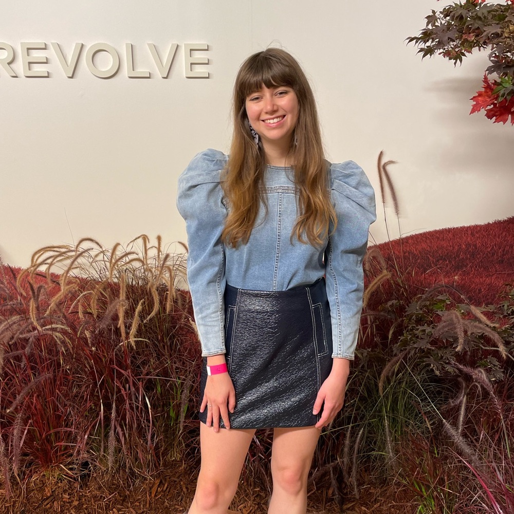 Ulla Johnson Long Sleeve Denim Nico Top Mid-Wash Size: 6